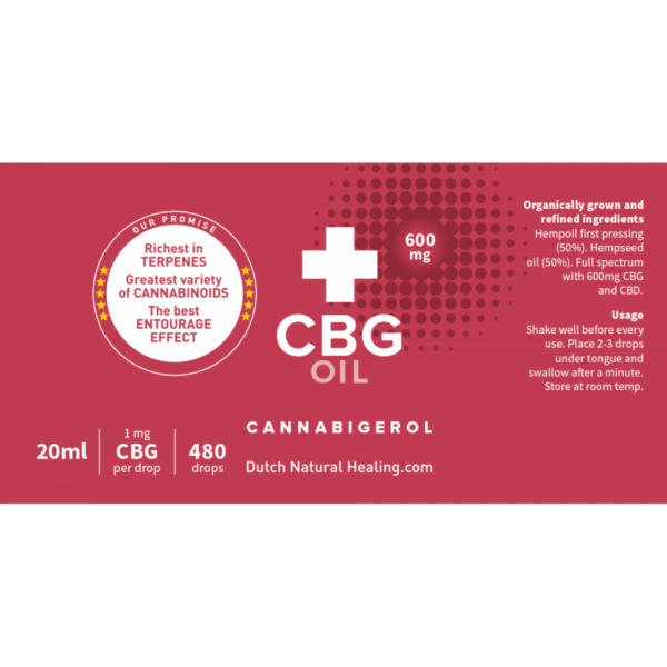 Ulei CBG + CBD 20ml - 3% (600mg) - imagine 2