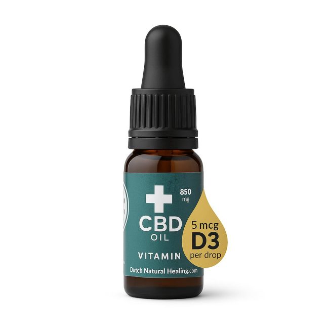 Ulei CBD + Vitamina D3 10ml - 8% (825mg)