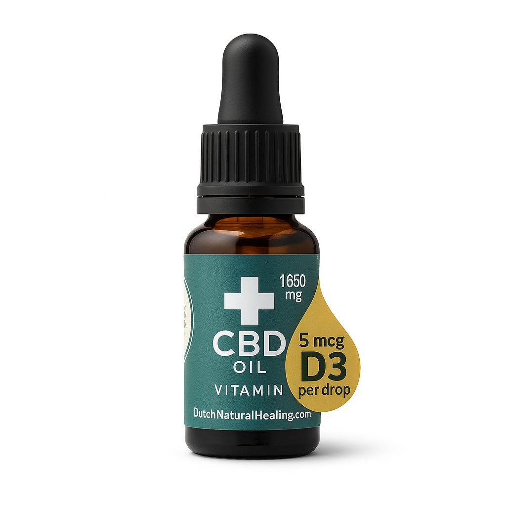 ulei-cbd-ulei-de-canabis-cu-vitamina-d3-20ml Ulei CBD + Vitamina D3 20ml - 8% (1650mg) - imagine 1