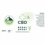 eticheta spray nazal cu cbd canabis canabidiol